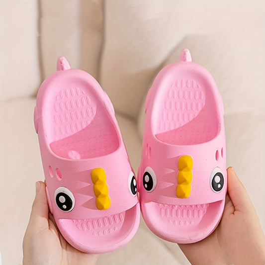 JIAGEYA Cartoon Open Toe Slippers For Boys Non Slip Lightweight Slippers