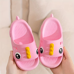 JIAGEYA Cartoon Open Toe Slippers For Boys Non Slip Lightweight Slippers