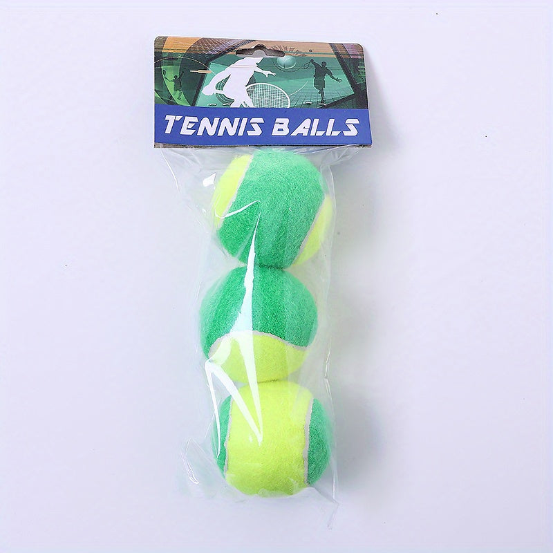 3pcs Kids Soft Tennis Balls for Training, Beginners