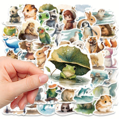 50pcs Animal Series Stickers for Guitar Skateboard Phone Laptop DIY Stickers