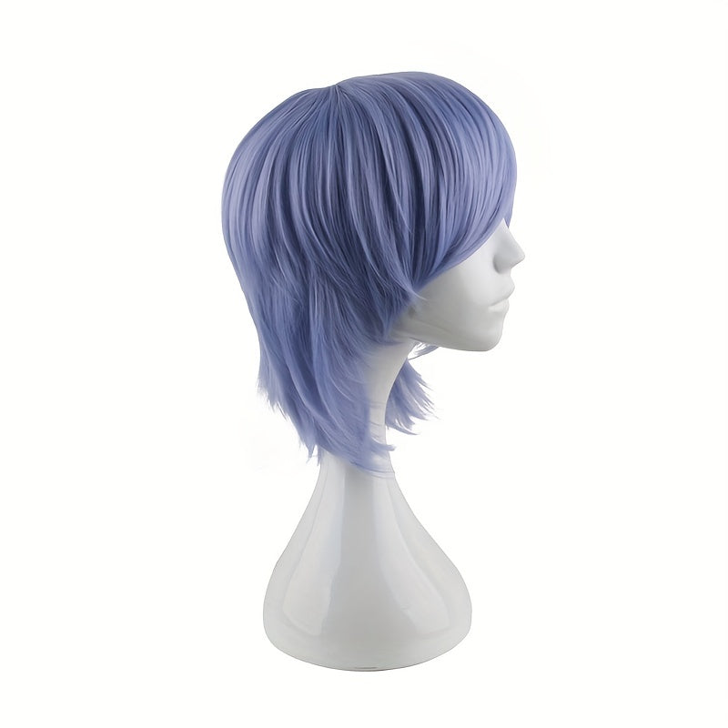 Men's Short Straight Wig Anime Costume Wigs for Parties