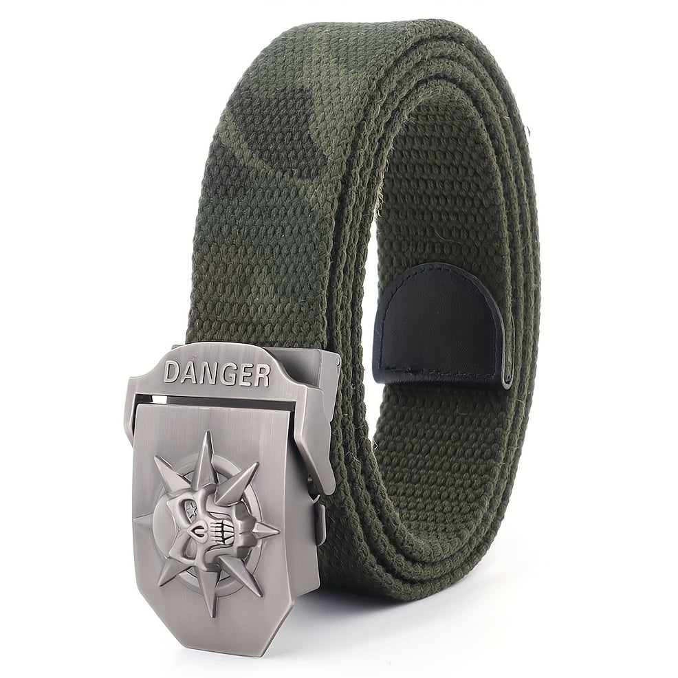 Skeleton Buckle Belts for Men Casual Belt for Jeans Pants Clothing Accessories