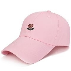 Rose Embriodery Baseball Hat Men Unisex Women Outdoor Sun protection Sports Cap