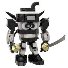 Mythical Samurai Mech Building Kit MOC Fantasy Warrior Model DIY Display Gift