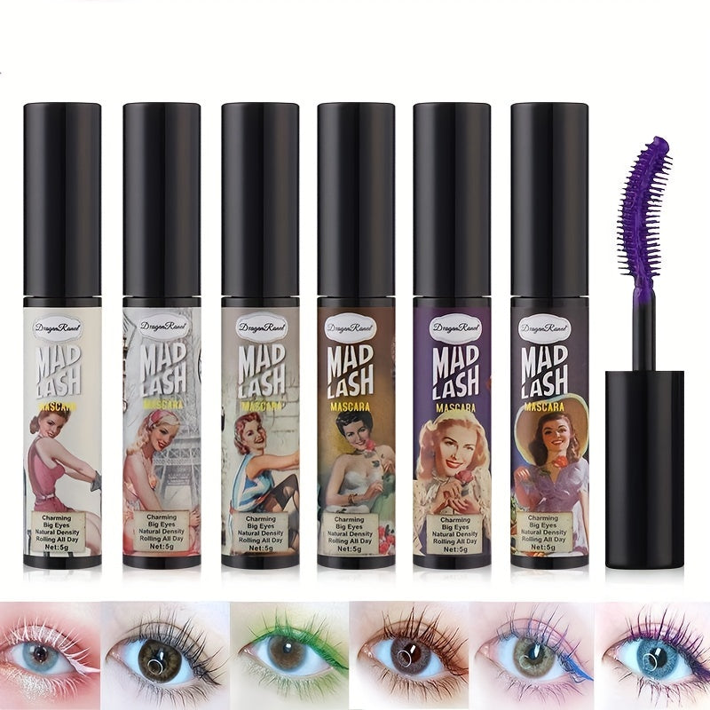4 Colors Mascara Brown Purple Colorful Long Lasting Natural Brightening Makeup