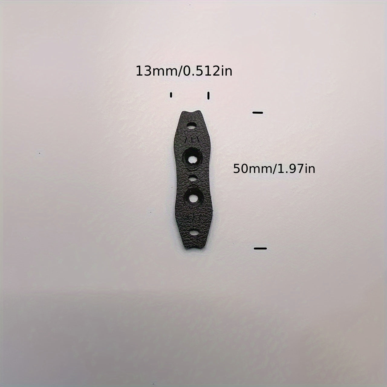 50pcs 2mm Microfiber Slingshot Pit Pouch With Double Pits & Hole for Locating
