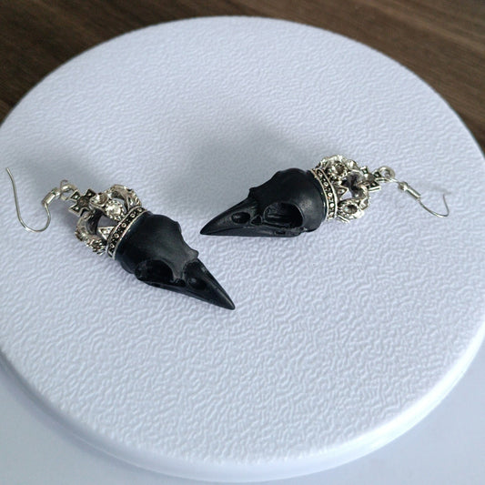 Hypoallergenic 3D Crown Resin Bird Earring