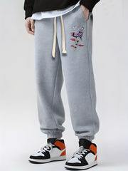 Men's Drawstring Sweatpants Loose Fit Casual Joggers