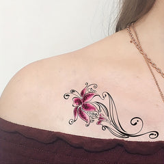 30 Sheets Flowers Temporary Tattoos For Women Waterproof Body Art Stickers