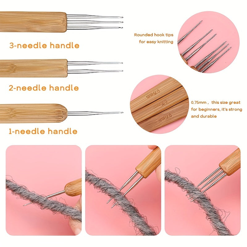 Dreadlock Crochet Hook Set with 5 Different Sizes