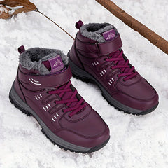 Women's Winter Snow Boots Fleece Lined Waterproof Hiking Outdoor Sports Sneakers