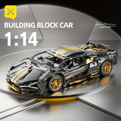 Golden Bull Sports Car Building Brick Model Toy for Adult Boy