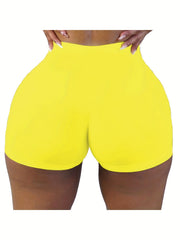 High Waist Skinny Yoga Shorts for Women