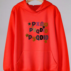 Girls Cartoon Alphabet Hoodie for Spring and Autumn