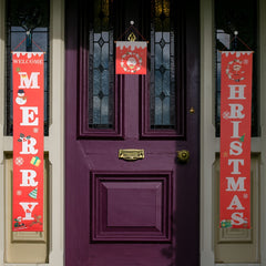 1pc Christmas Banner Hanging Decorations Holiday Decor