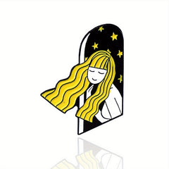 Starry Sky Skeleton Hand Index Finger Pointing Brooch