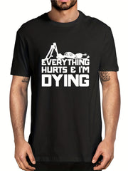 Men's Letter Print T Shirt: Stylish & Comfortable Summer Wear