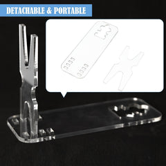 Adjustable Acrylic Stand Portable Display Rack Hidden Storage 19.05x6.99x12.06cm