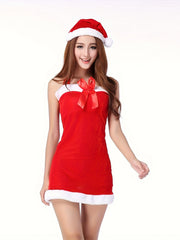 Sexy Christmas Halter Dress Women's Lingerie