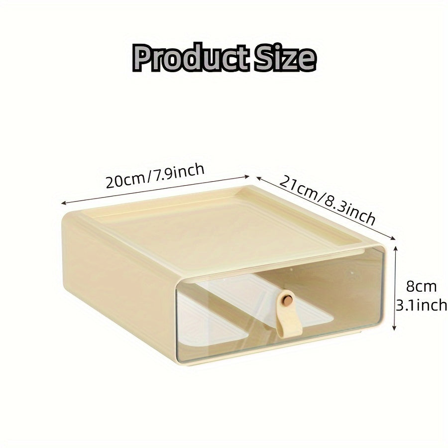 Desktop Office Organizer Storage Box Transparent Office Drawer Desk