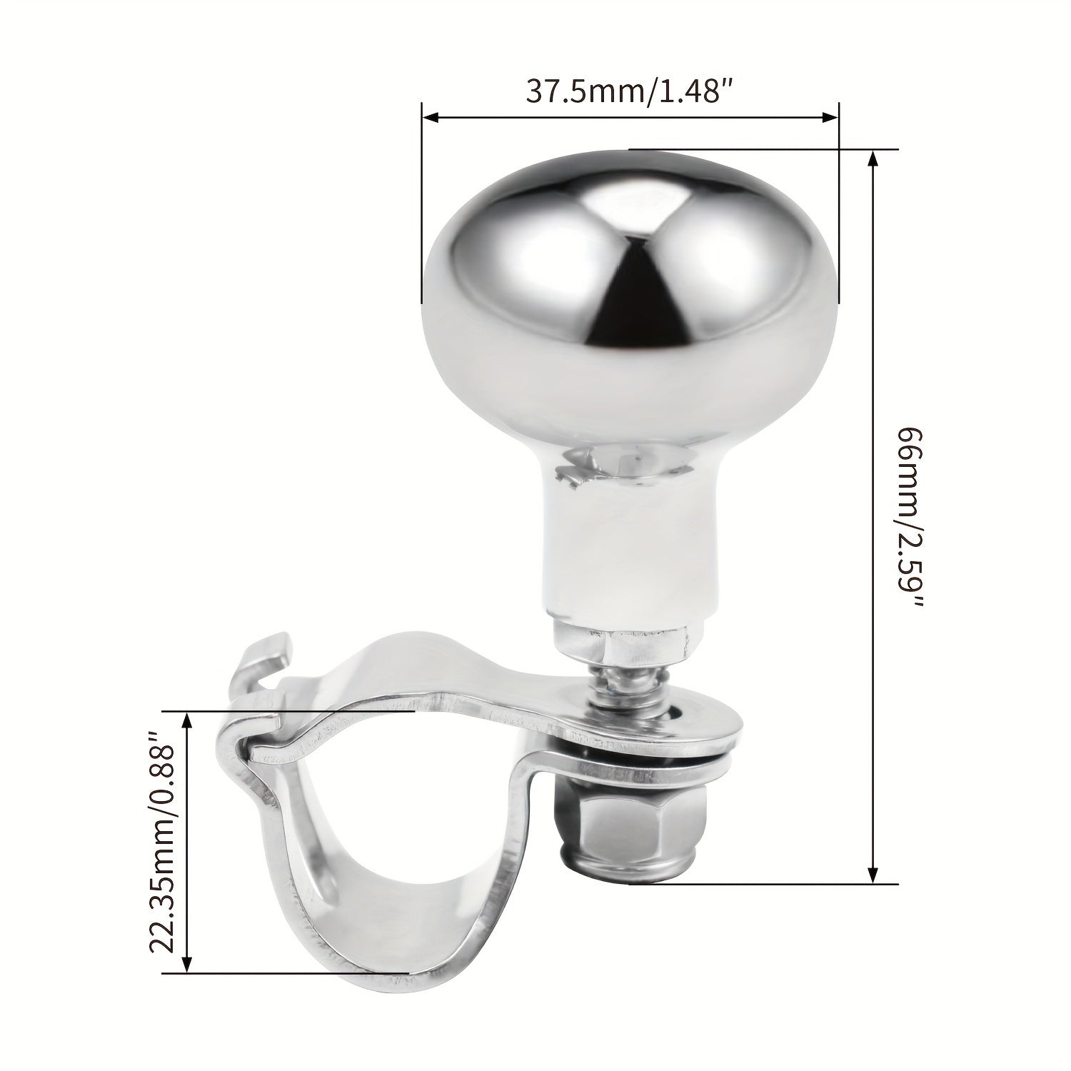 AISI 316 SS Boat Steering Wheel Knob Spinner Suicide Knob