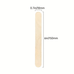 100pcs Jumbo Wooden Craft Sticks 15 24cm, Ice Pop Sticks for DIY
