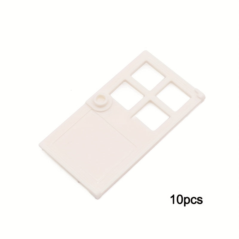 10pcs 1x4x6 Lattice Leaf Door Building Blocks Toy Construction