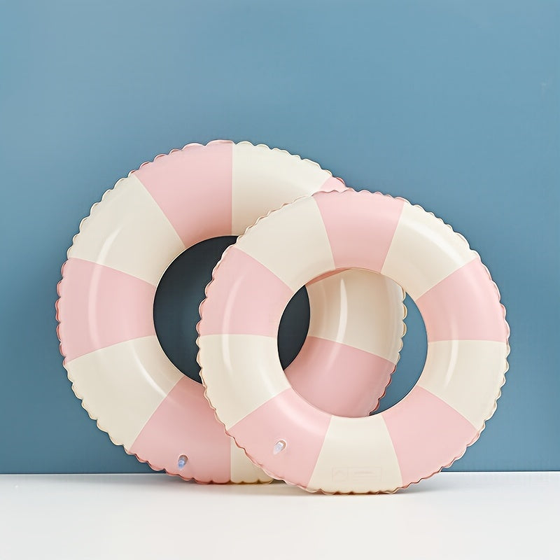 Vintage Striped Pattern Swimming Ring PVC Material Floating Ring