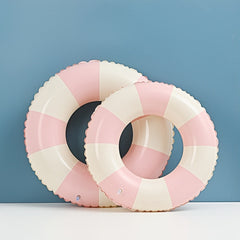 Vintage Striped Pattern Swimming Ring PVC Material Floating Ring