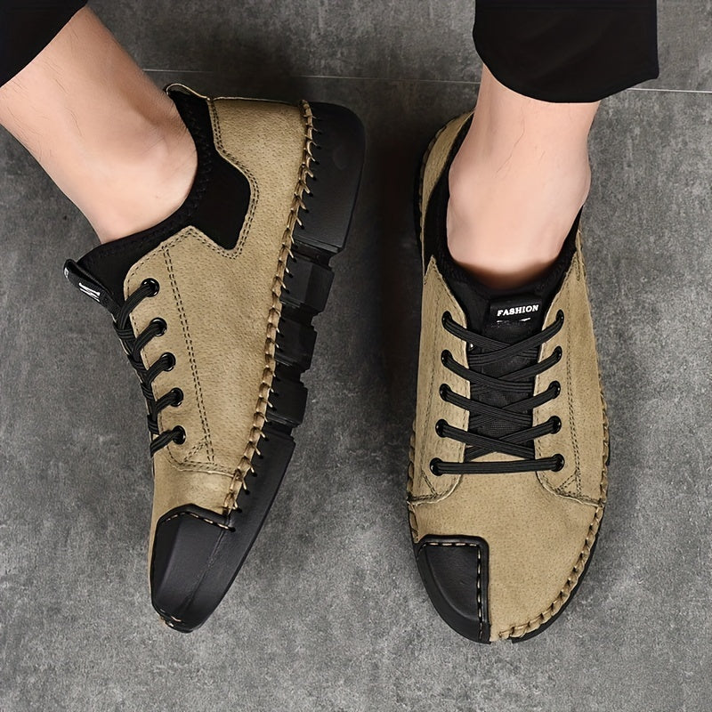 Men's Lace-up Skate Shoes Comfortable Walking Sneakers