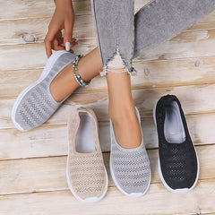 Women's Breathable Slip-on Flat Shoes Soft Sole Casual Shoes