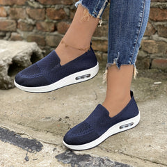 Women's Air Cushion Slip-On Sock Shoes Low Top Comfortable Walking Shoes