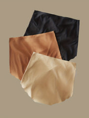 3 Pack Plus Size High Rise Seamless Cooling Panty Set
