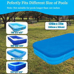 Rectangle Pool Cover for Inflatable Swimming Pool