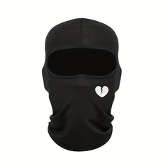 Summer Sunscreen Mask Broken Heart Print Outdoor Riding Sun Protection