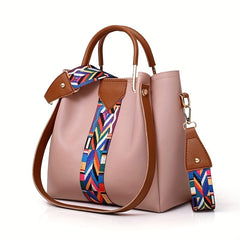 4 Pcs Classic Bag Sets Handbag Shoulder Bag Clutch Wallet Credit Card Holder