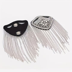 Floral Patch Shoulder Pads for Suits