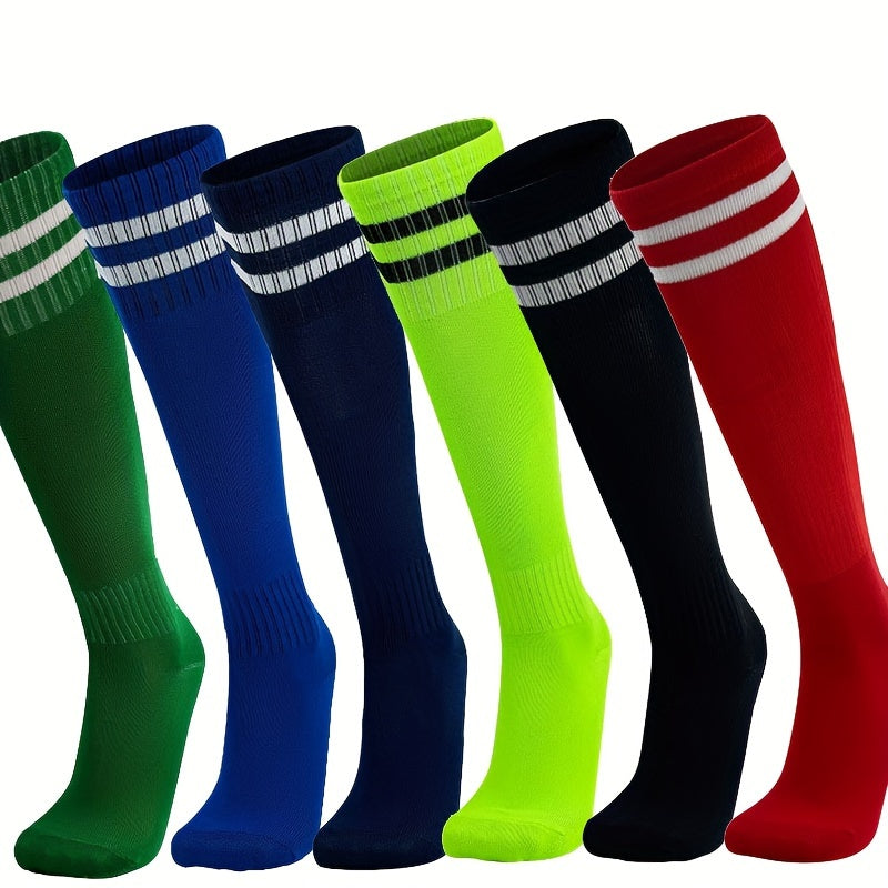 Men's Over Knee High Sport Socks - Striped Design