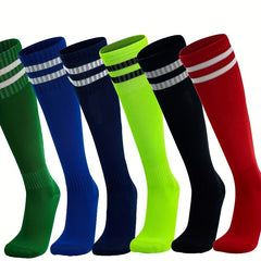 Men's Over Knee High Sport Socks - Striped Design