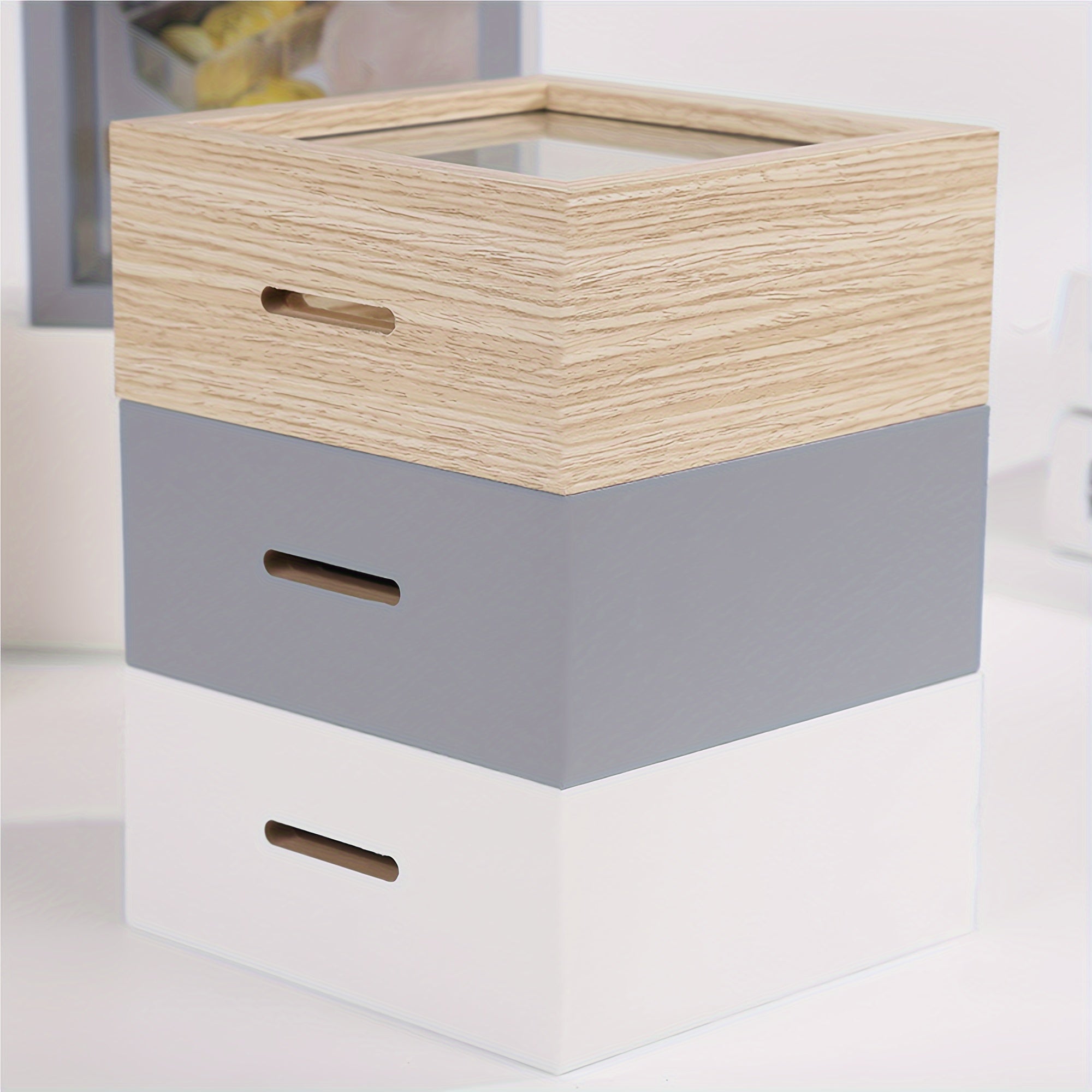 Acrylic Photo Frame Piggy Bank Transparent Reusable Coin Cash Money Box