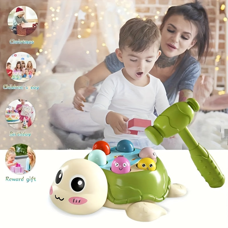 Interactive Turtle Hammer Toy for Toddlers