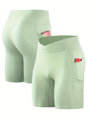 Men's Breathable Sports Shorts with Pocket Quick Drying Compression Pants