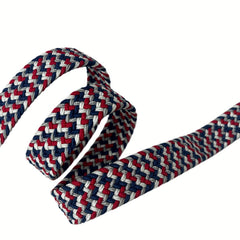 Red Mix Suede Elastic Belt For Kids & Teens