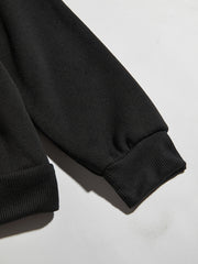 Women's Letter Print Hoodie with Pocket