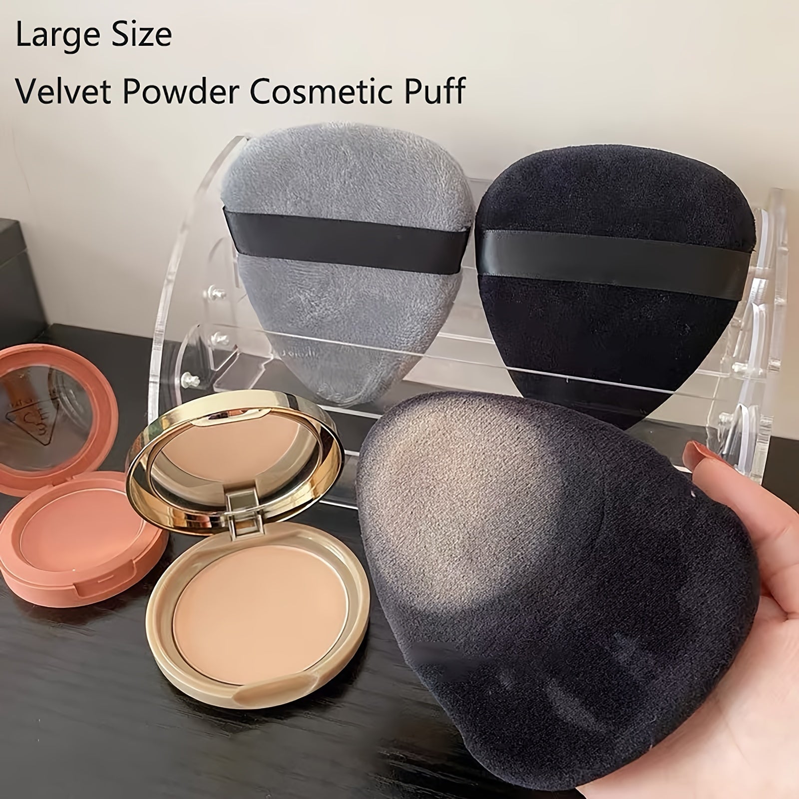 Large Powder Cosmetic Puff Soft Makeup Sponge Foundation & Cream Pad