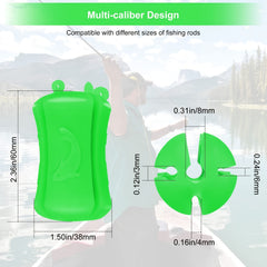 8pcs Portable Fishing Rod Fixed Ball Silicone Fishing Rod Clip Holder