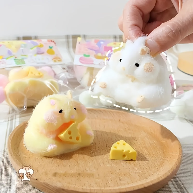 1pc Hamster Squeezing Toy TPR Material Soft Sensory Game