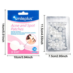 36 Ultra Thin Hydrogel Acne Patches 2 Sizes Waterproof Breathab