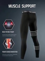 Men's 2-in-1 Compression Shorts Quick Drying Active Leggings