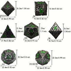 Hollow Metal Dice for Role playing Table Games